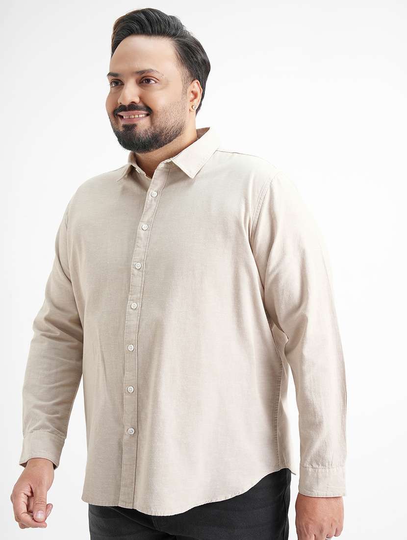 men solid long sleeve regular fit casual shirt - 22504000 -  Standard Image - 2