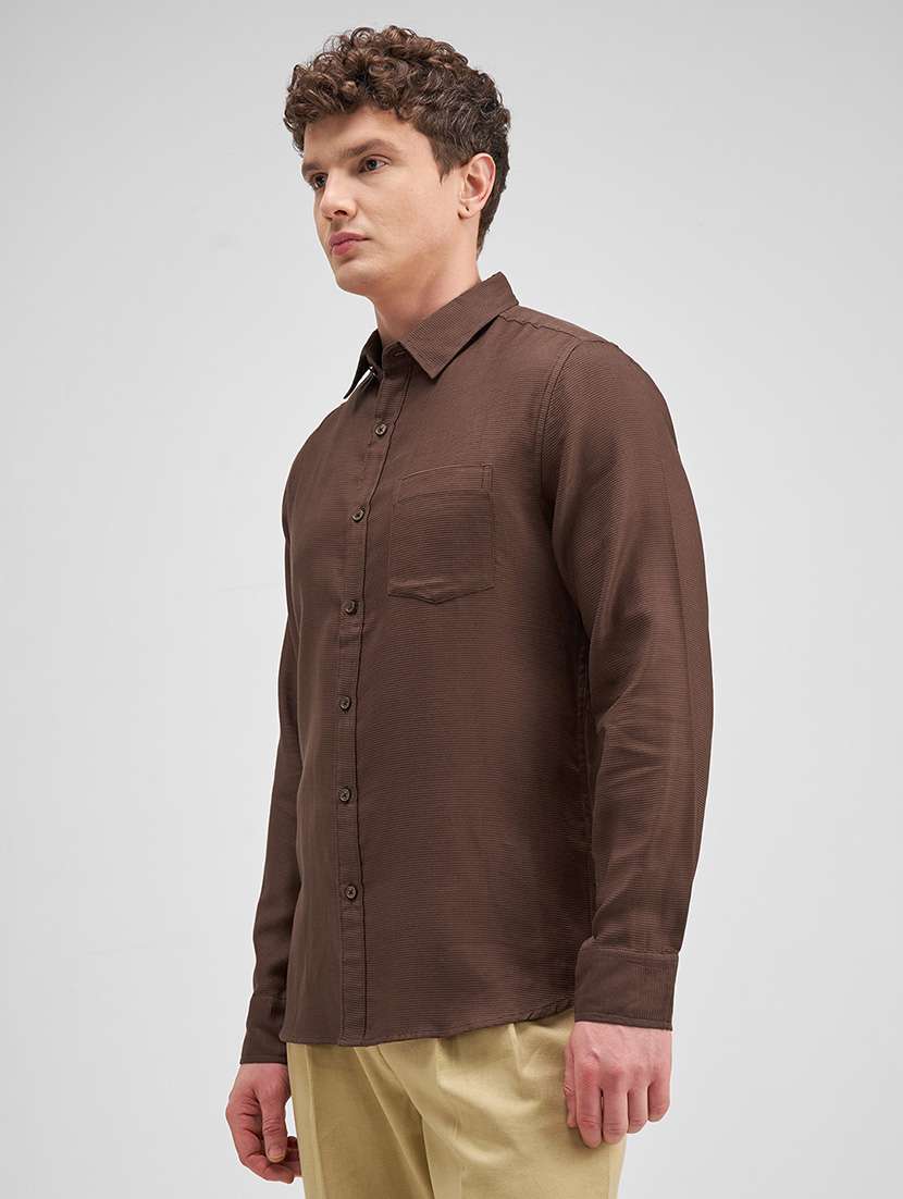 men self design long sleeve regular fit casual shirt - 22504138 -  Standard Image - 2
