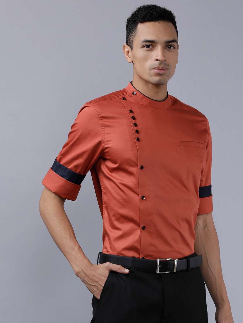 men solid long sleeve regular fit casual shirt - 22504173 -  Standard Image - 2