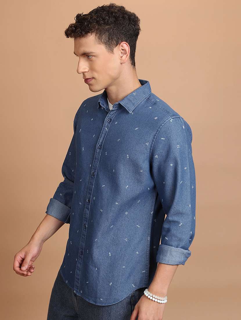 Men Printed Long Sleeve Regular Fit Casual Shirt - 22504521 -  Standard Image - 2