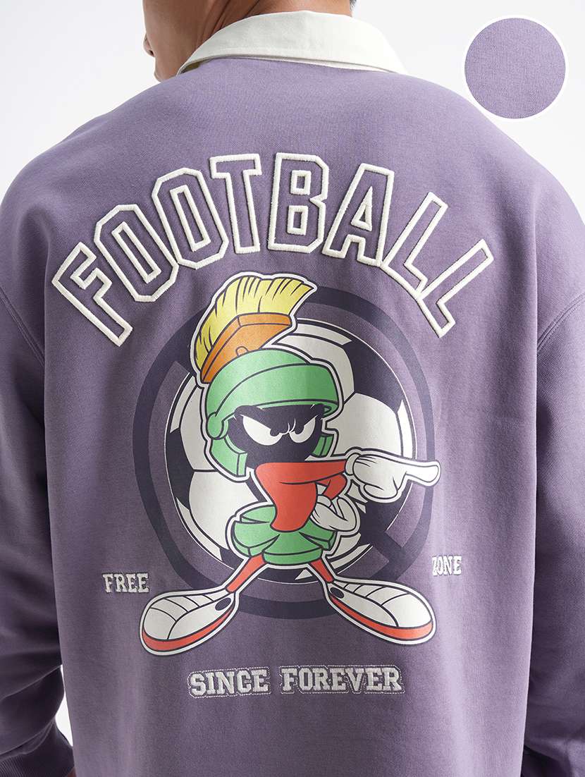 men printed long sleeve regular fit sweatshirt - 22504651 -  Standard Image - 2