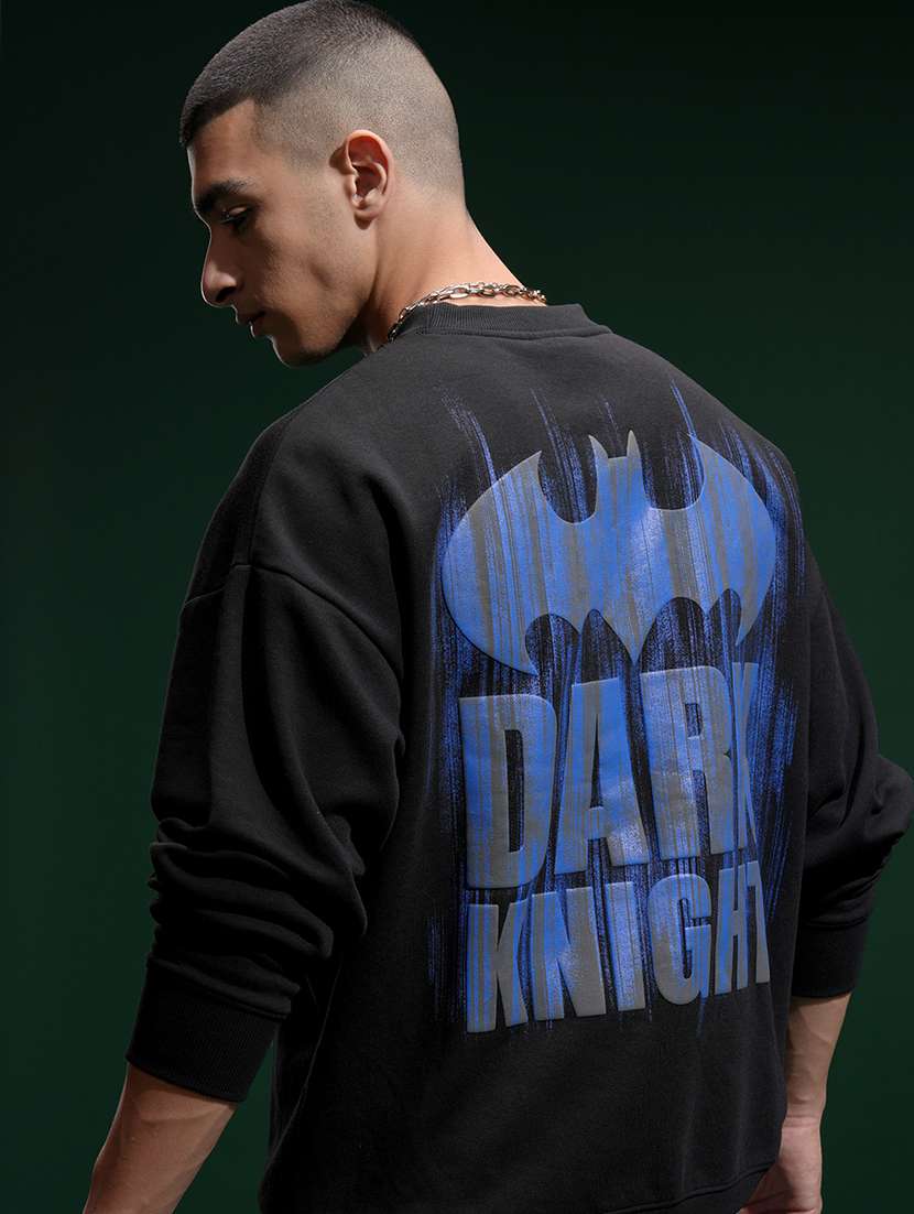 men printed long sleeve regular fit sweatshirt