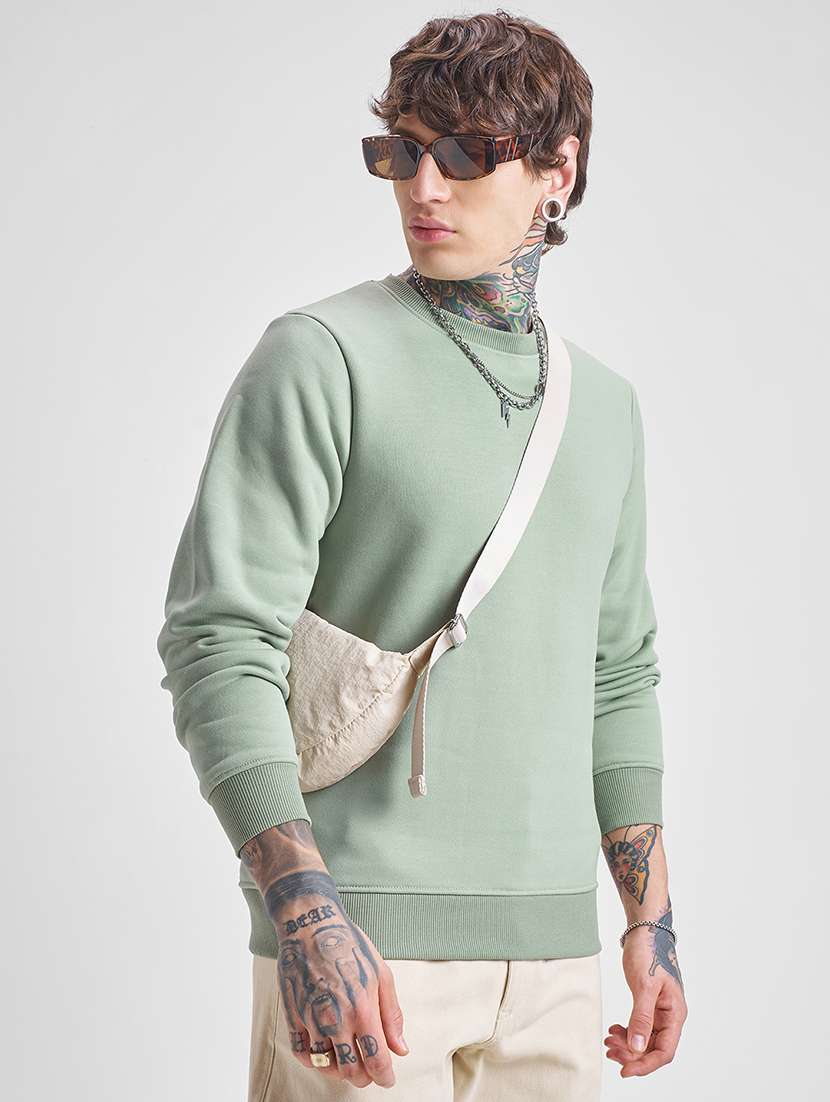 men solid long sleeve regular fit sweatshirt - 22504697 -  Standard Image - 2