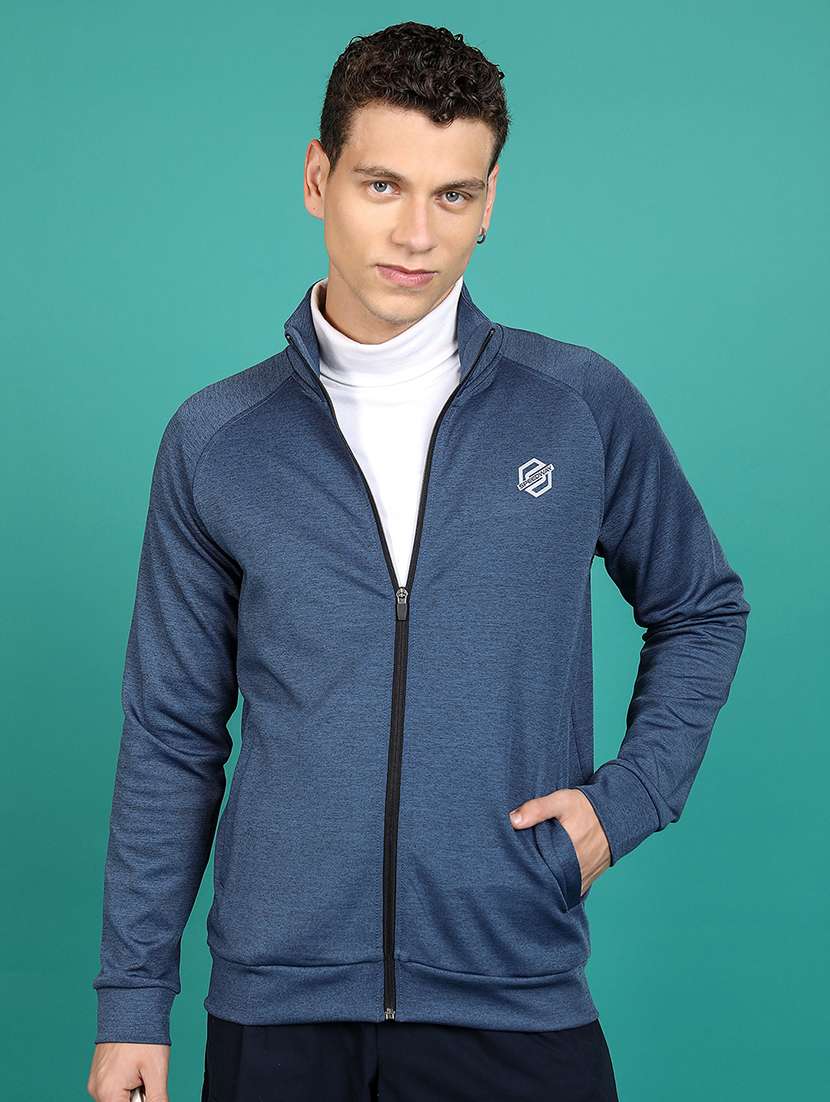 men solid long sleeve regular fit sweatshirt