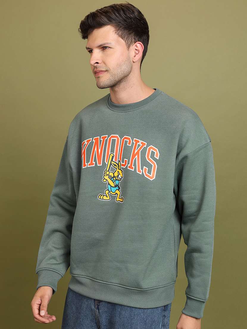 men printed long sleeve regular fit sweatshirt - 22504719 -  Standard Image - 2