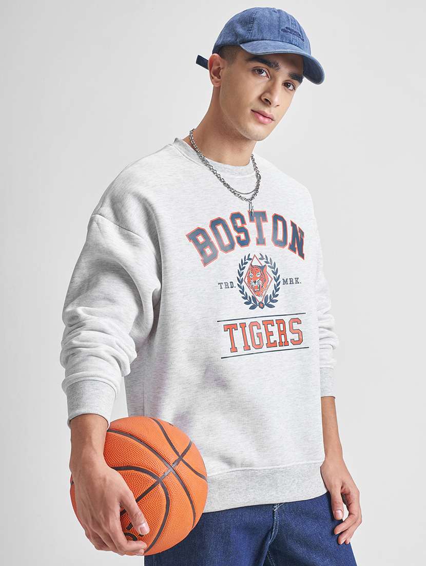 men printed long sleeve regular fit sweatshirt - 22504724 -  Standard Image - 2