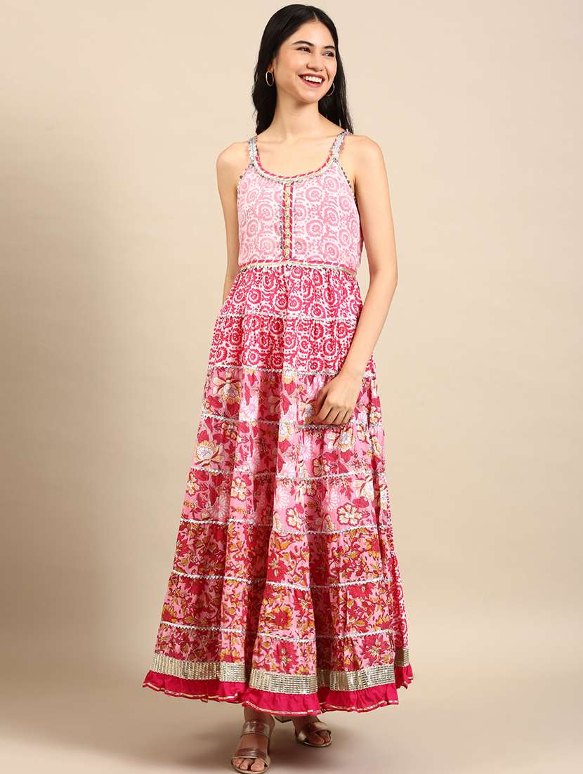 Women Printed Shoulder Strap Kurta And Sharara Set - 22504836 -  Standard Image - 2
