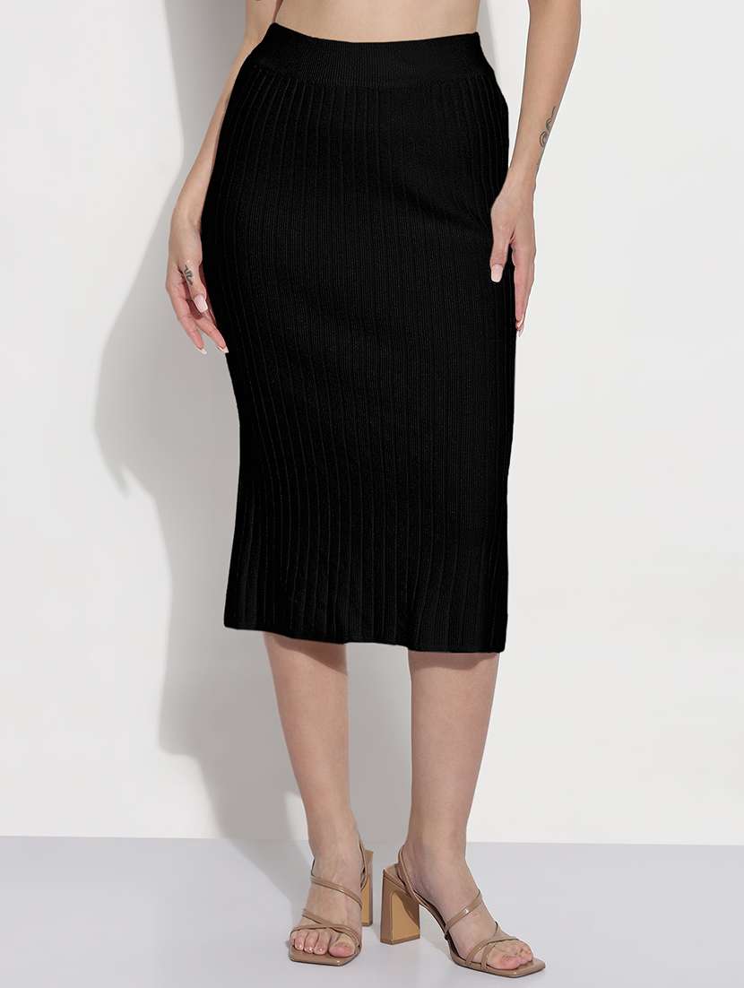 women self design mid rise midi pencil skirt - 22504980 -  Standard Image - 2