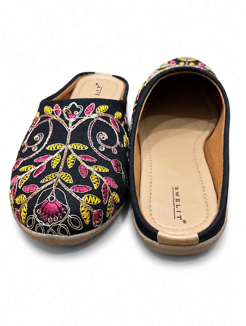 women embroidered slip on mules - 22504989 -  Standard Image - 2