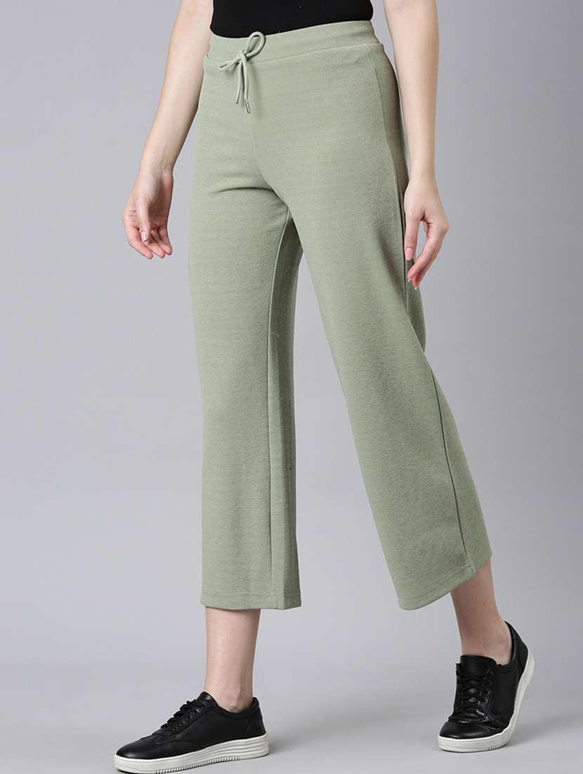 Women Solid Mid Rise Calf Length Culottes - 22505062 -  Standard Image - 2