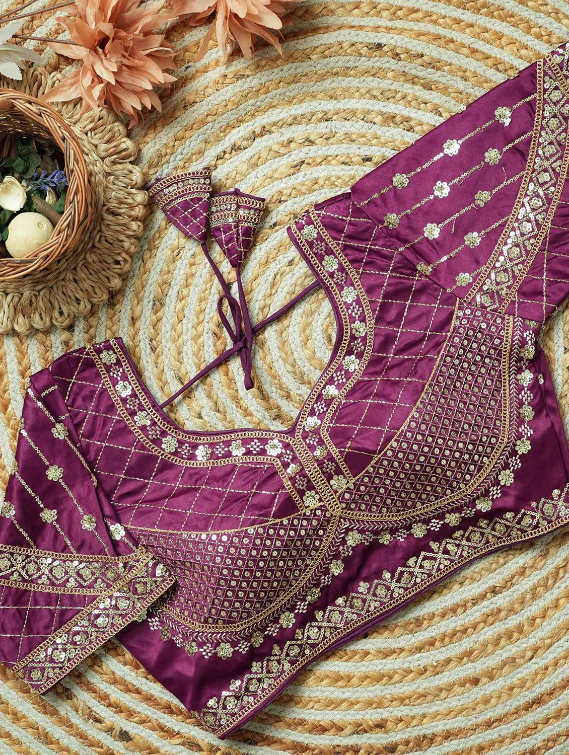 women embroidered short sleeve stitched blouse - 22505092 -  Standard Image - 2