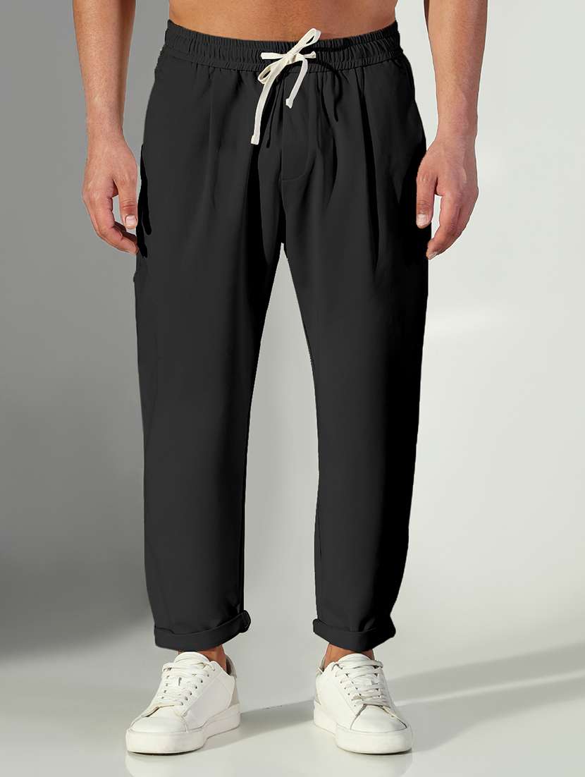 Men Solid Low Rise Relaxed Fit Track Pant - 22505181 -  Standard Image - 2