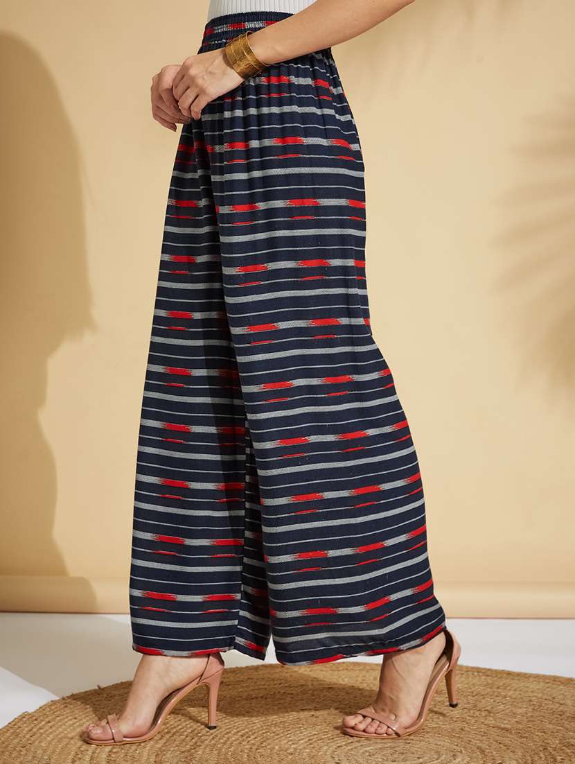 women printed mid rise relaxed fit palazzo - 22505232 -  Standard Image - 2