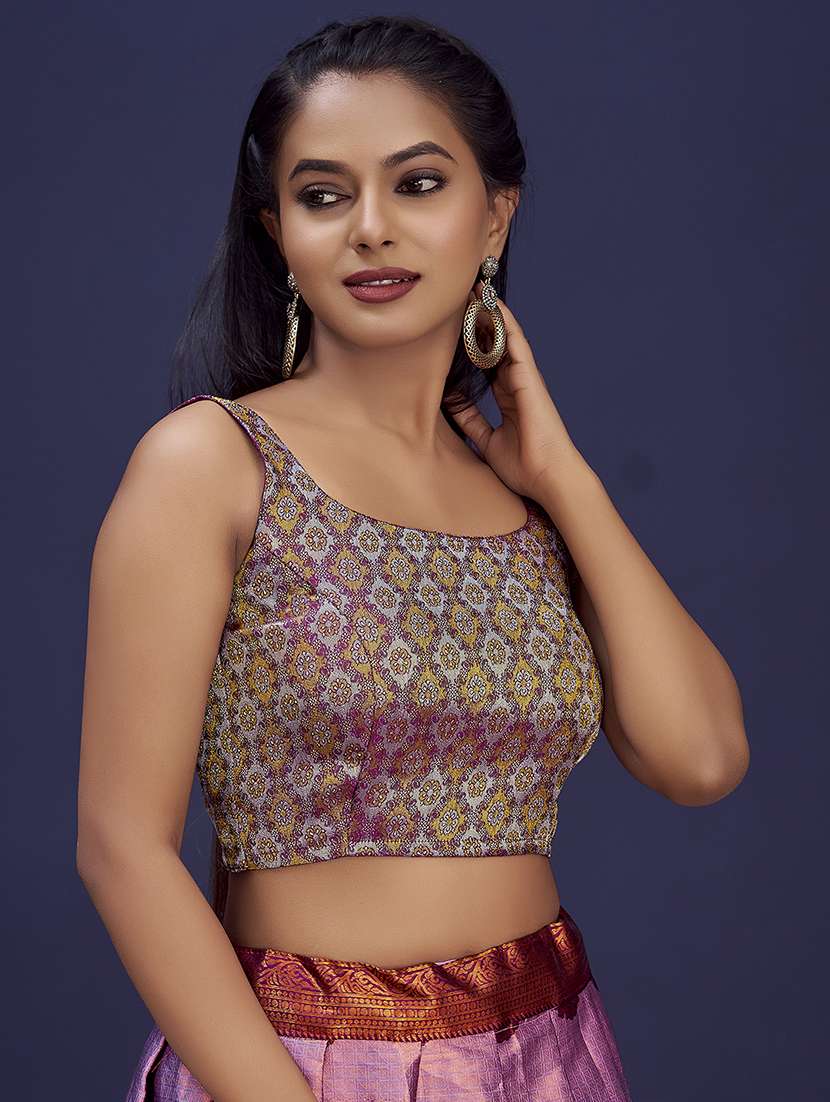 women self design sleeveless stitched blouse - 22505303 -  Standard Image - 2