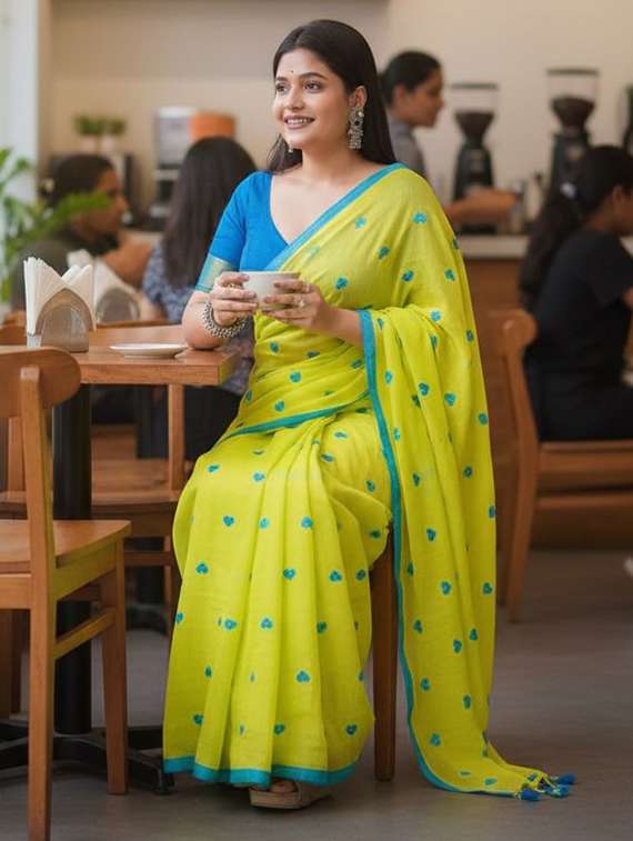 women self design handloom saree with blouse - 22505428 -  Standard Image - 2