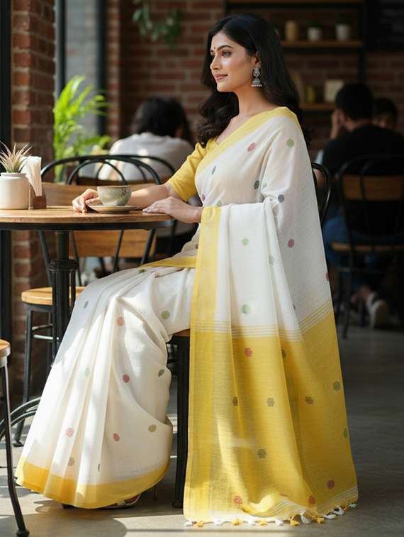 women self design handloom saree with blouse - 22505436 -  Standard Image - 2
