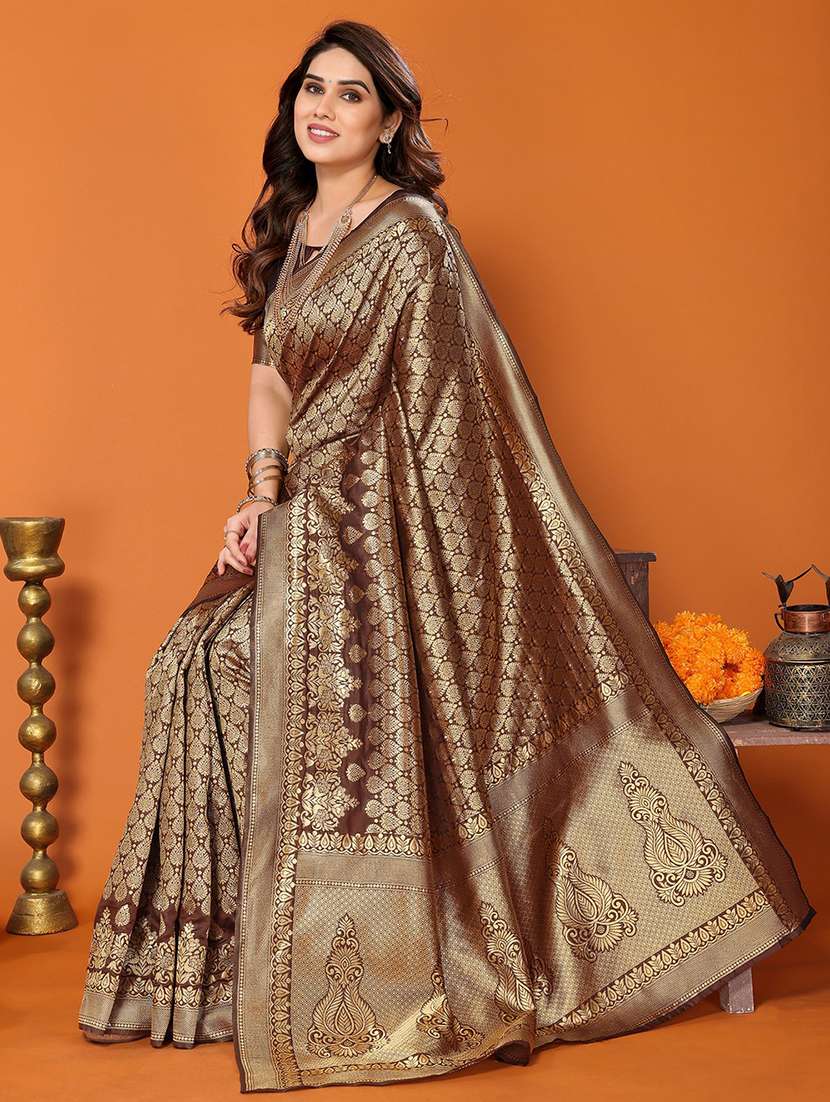 women self design banarasi saree with blouse - 22505573 -  Standard Image - 2
