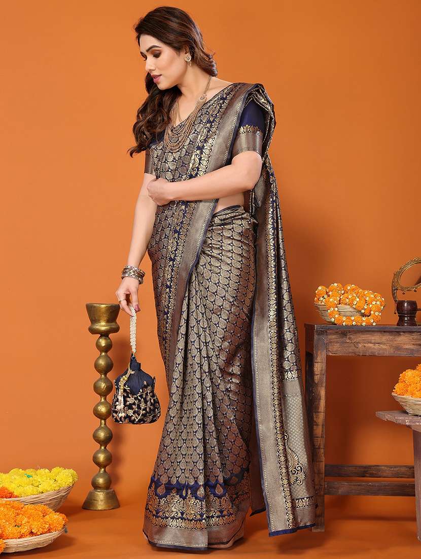 women self design banarasi saree with blouse - 22505575 -  Standard Image - 2