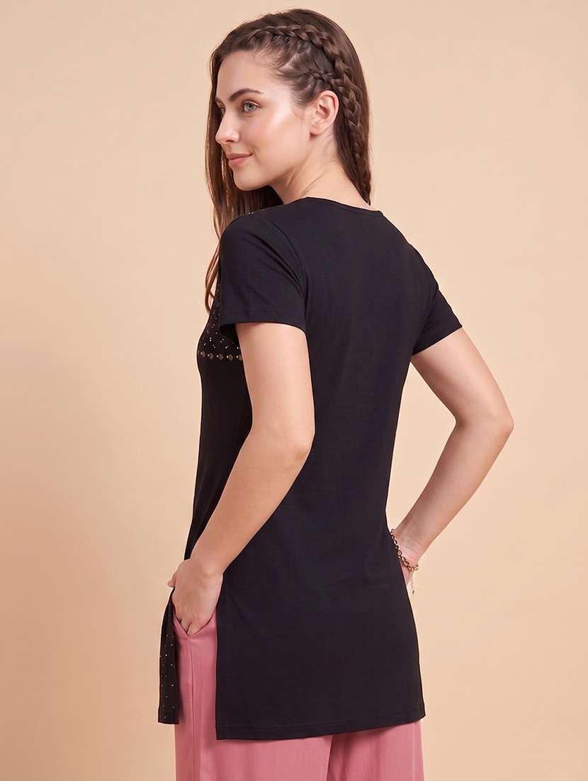 women printed short sleeve lounge wear t-shirt - 22505716 -  Standard Image - 2