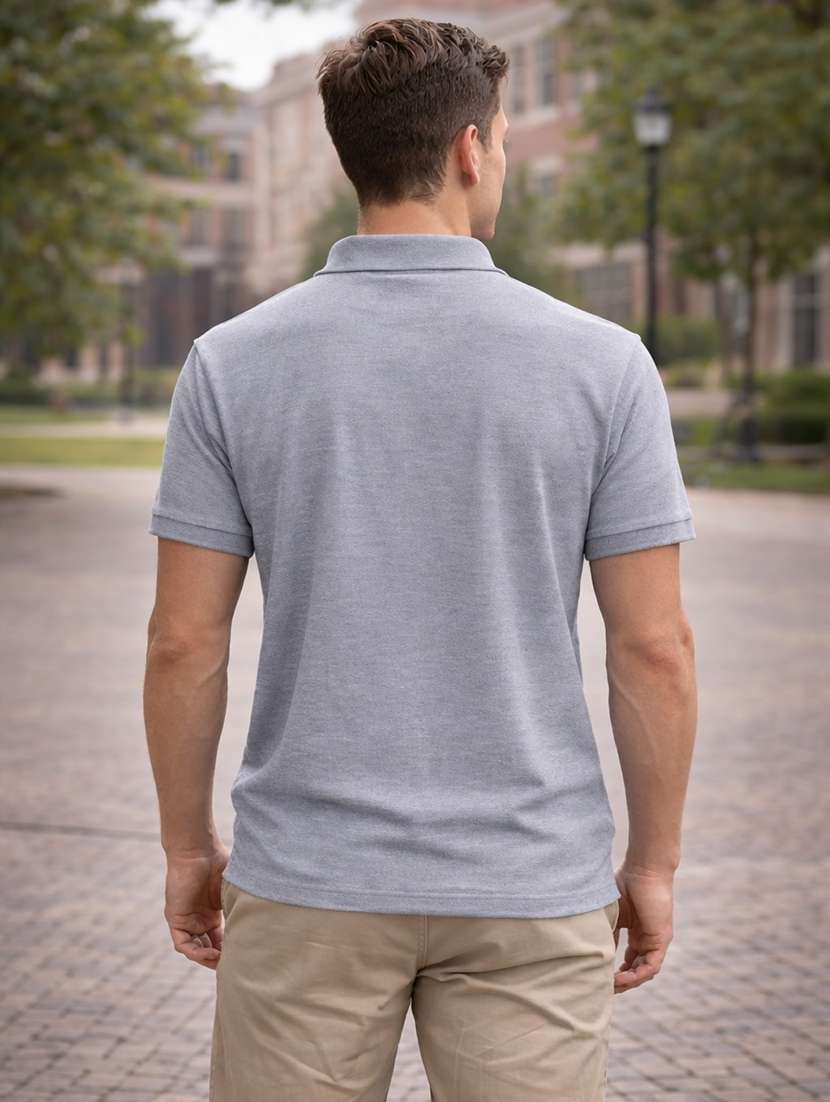 men solid short sleeve regular fit polo t-shirt - 22505872 -  Standard Image - 2