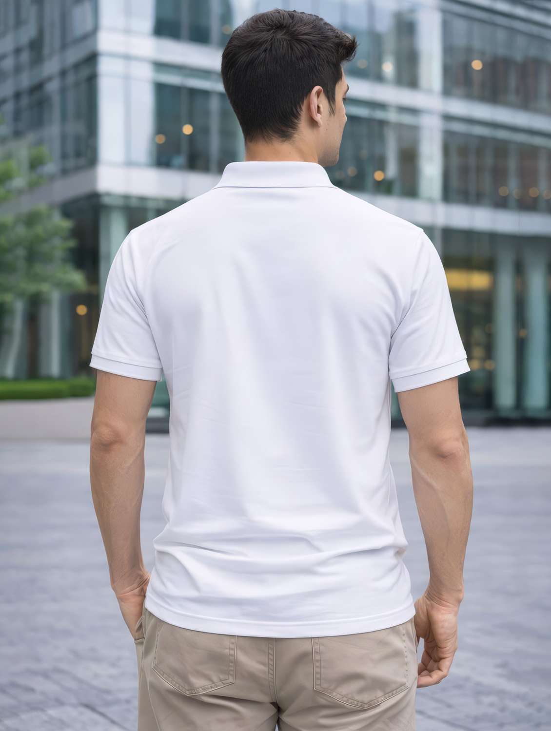 men solid short sleeve regular fit polo t-shirt - 22505874 -  Standard Image - 2