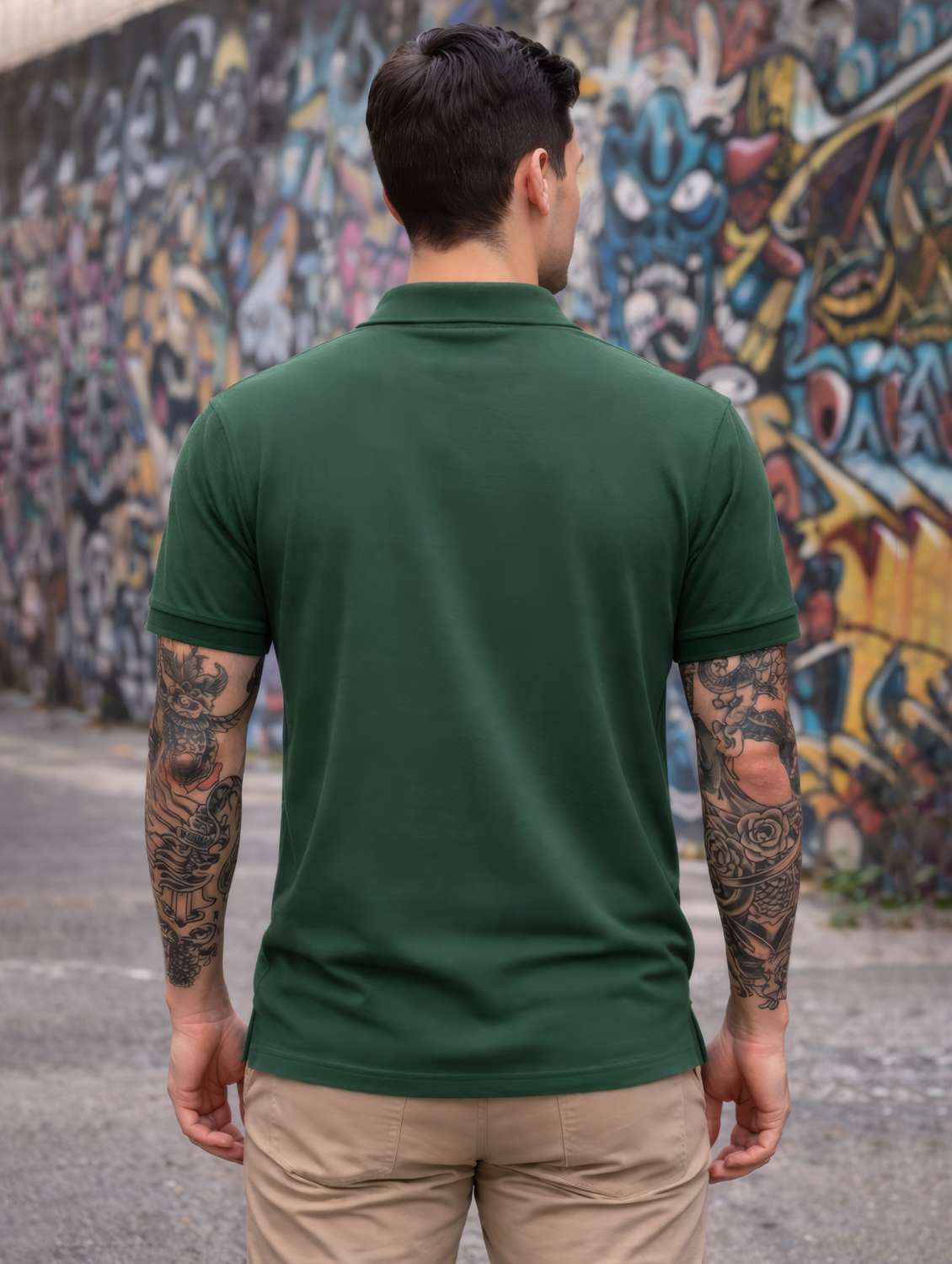 men logo print short sleeve regular fit polo t-shirt - 22505887 -  Standard Image - 2