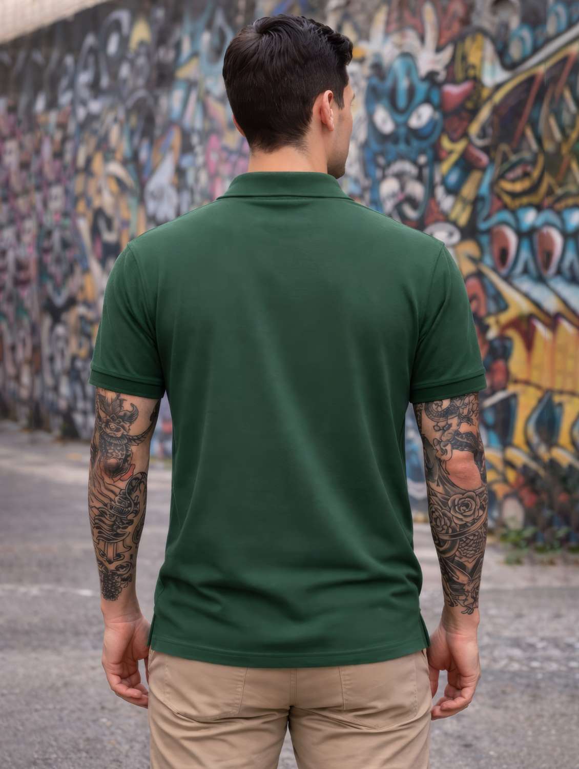 men logo print short sleeve regular fit polo t-shirt - 22505900 -  Standard Image - 2