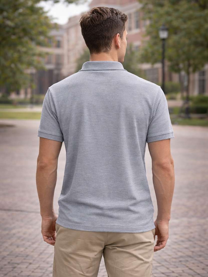 men logo print short sleeve regular fit polo t-shirt - 22505901 -  Standard Image - 2