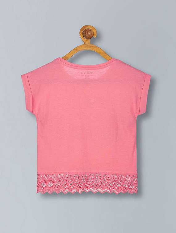 girls printed round neck top and pant twin set - 22505907 -  Standard Image - 2