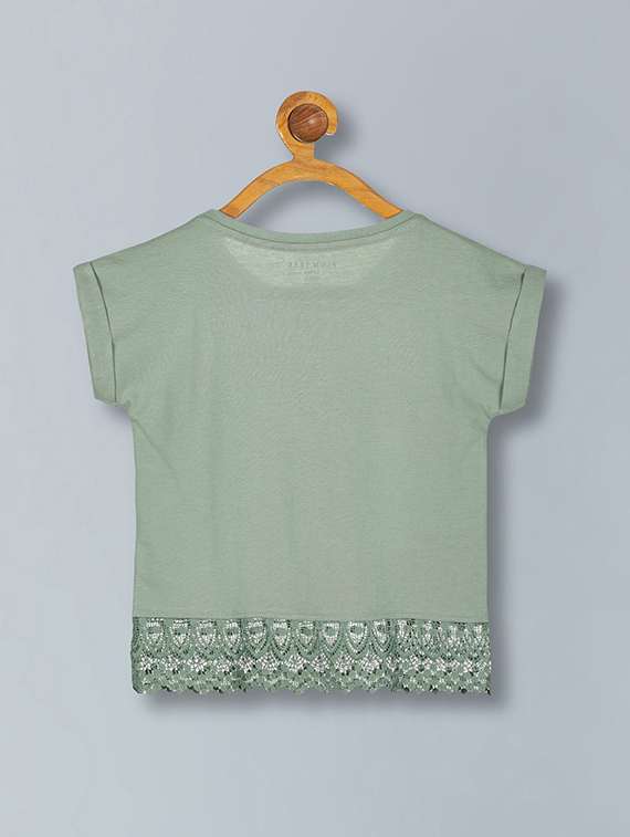 girls printed round neck top and pant twin set - 22505908 -  Standard Image - 2