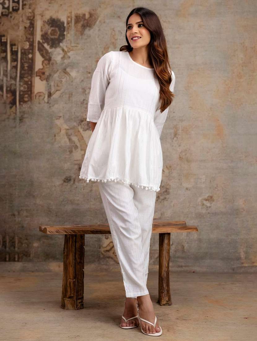 women self design round neck co-ord set - 22507547 -  Standard Image - 2