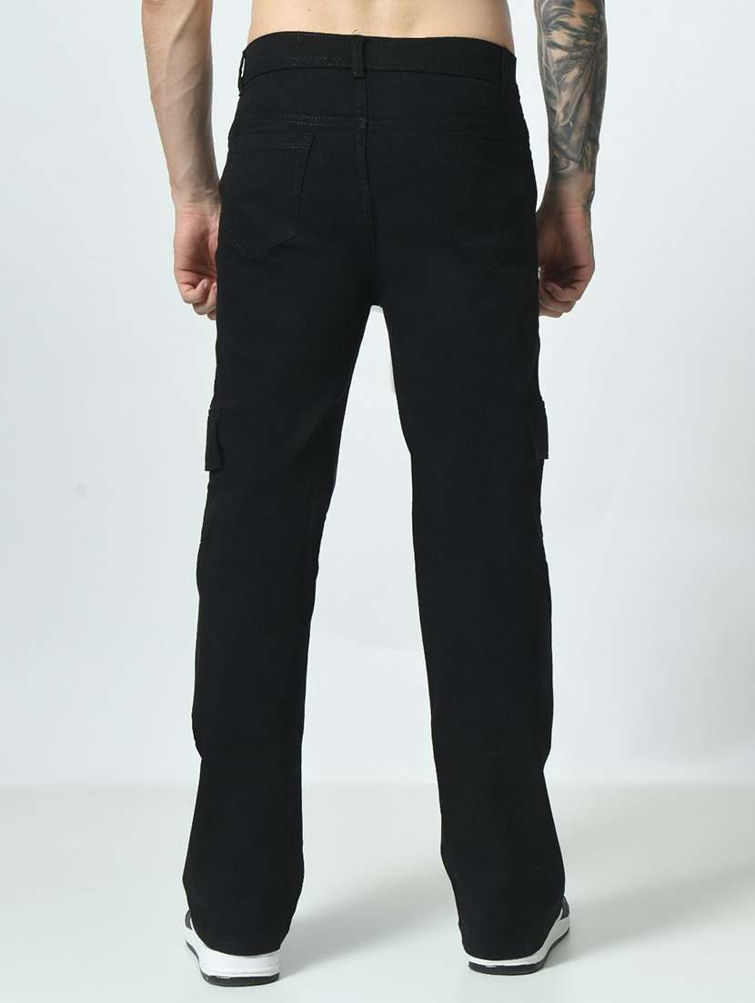 men solid mid rise regular fit cargo  - 22507641 -  Standard Image - 2