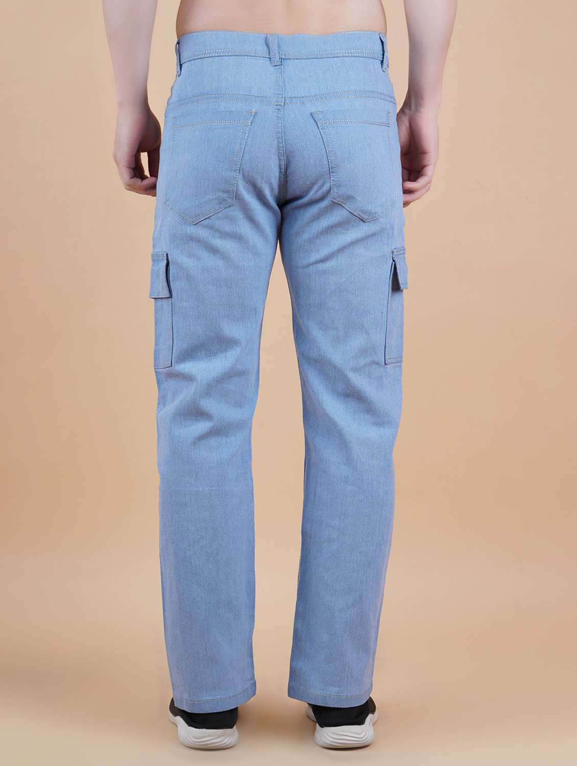 men solid mid rise regular fit cargo  - 22507642 -  Standard Image - 2