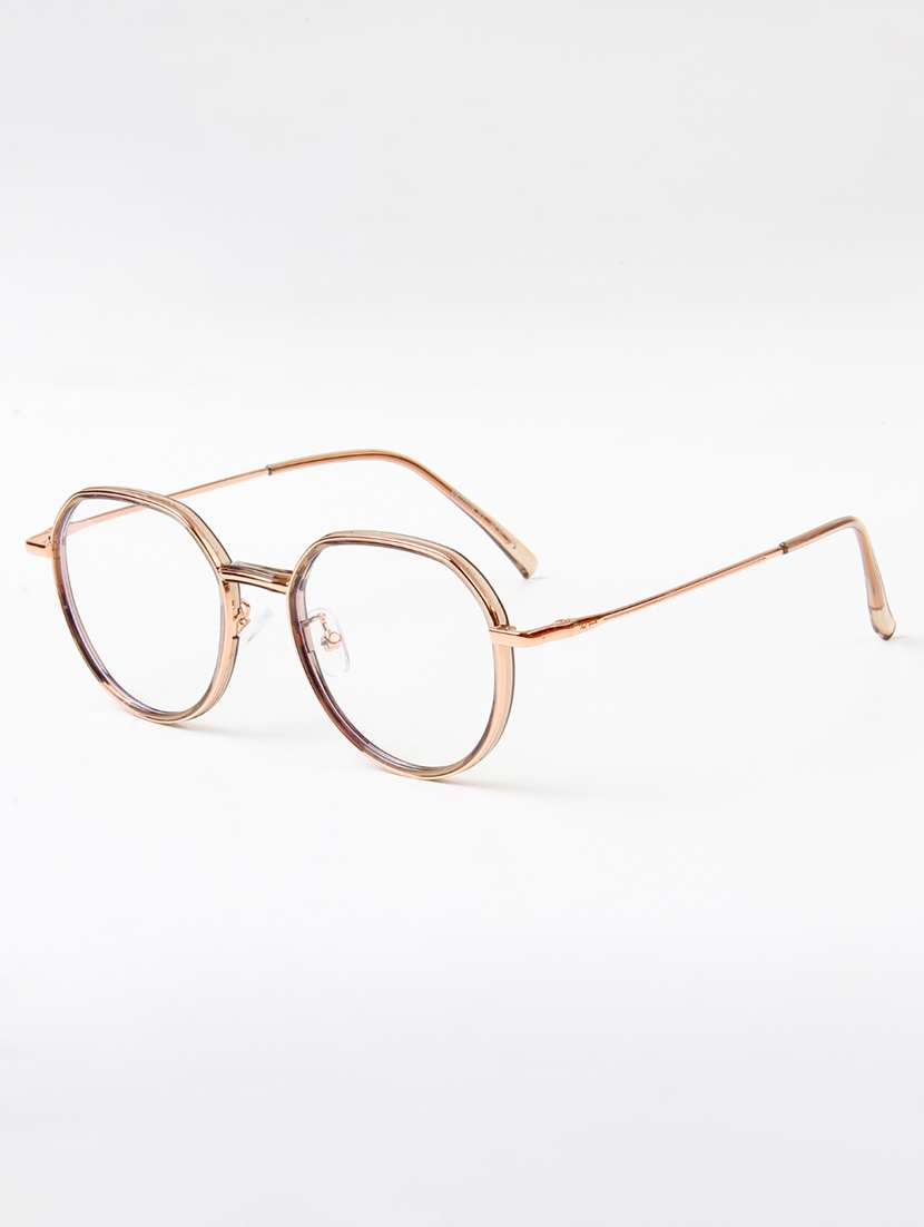 ted smith unisex metal round silver full rim frames - 22507681 -  Standard Image - 2