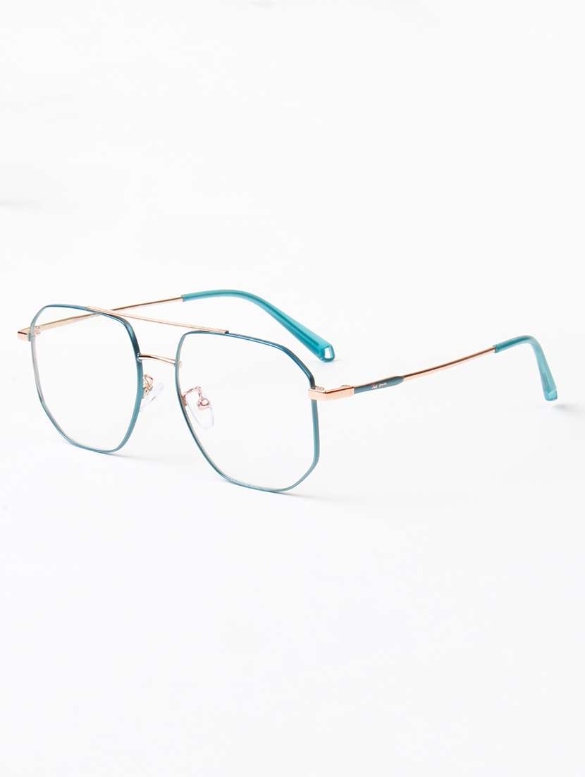 ted smith unisex metal aviator blue-gold full rim frames - 22507688 -  Standard Image - 2