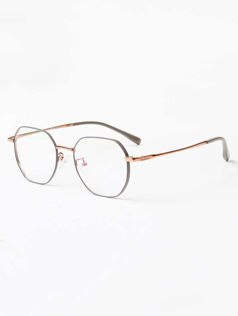 ted smith unisex titanium octagon gold-grey full rim frames - 22507692 -  Standard Image - 2