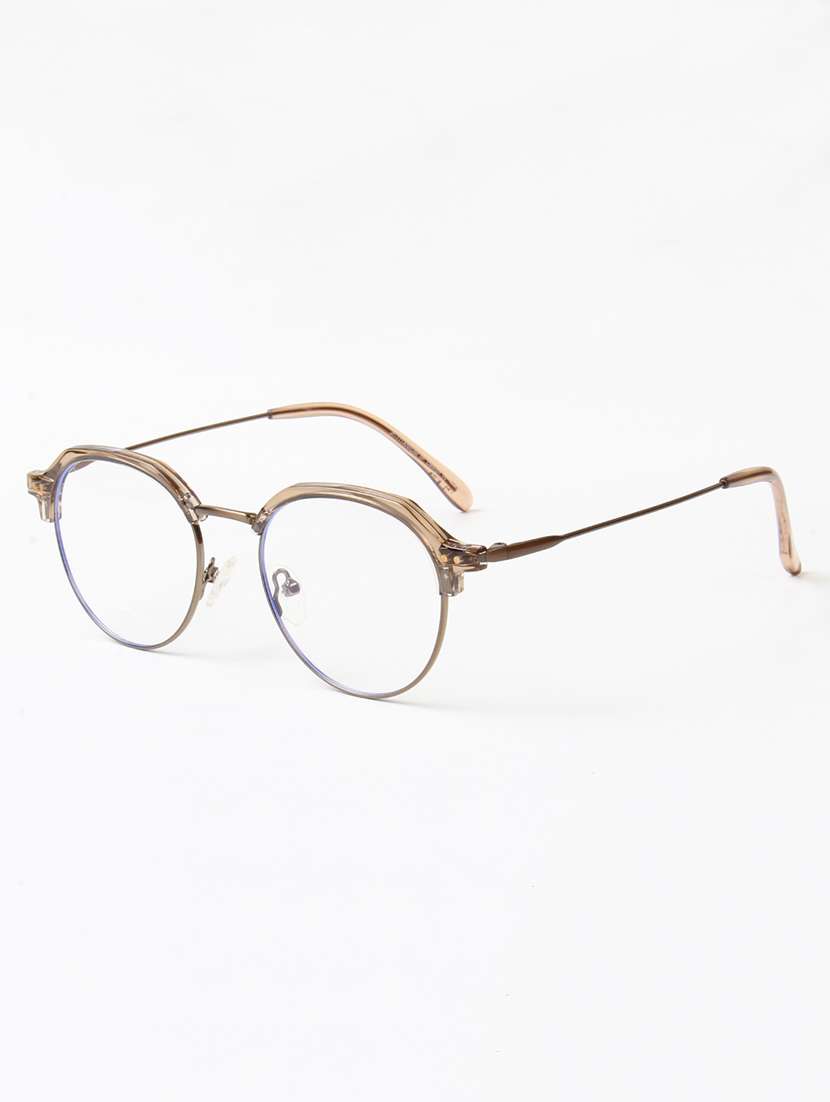 ted smith unisex titanium clubmaster steel-brown full rim frames - 22507695 -  Standard Image - 2