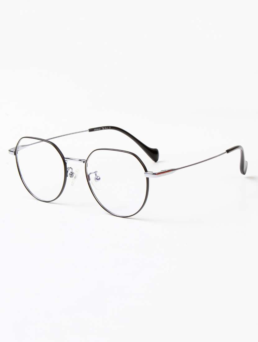 ted smith unisex titanium round black-silver full rim frames - 22507707 -  Standard Image - 2