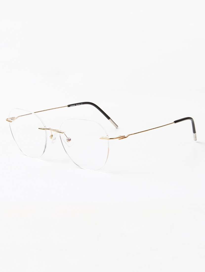 ted smith unisex titanium butterfly gold rimless frames - 22507717 -  Standard Image - 2