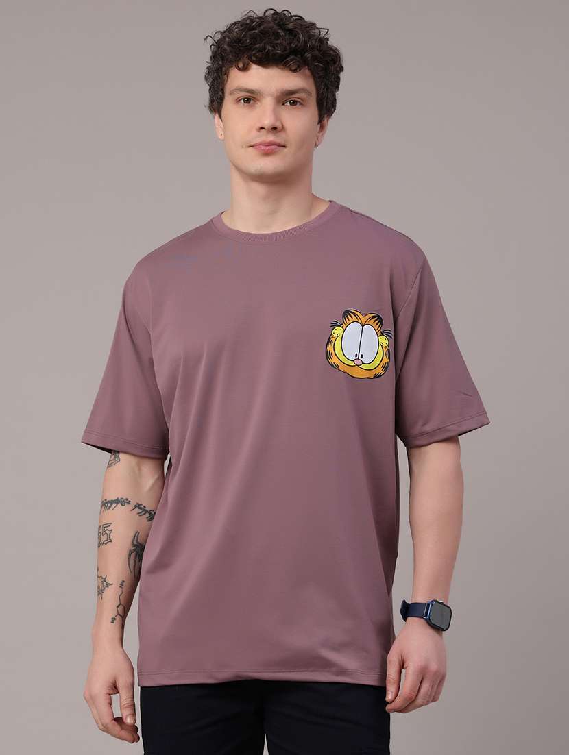 men printed short sleeve loose fit t-shirt - 22507785 -  Standard Image - 2