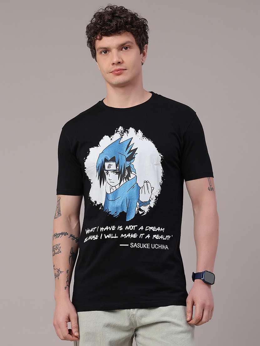 men printed short sleeve slim fit t-shirt - 22507790 -  Standard Image - 2