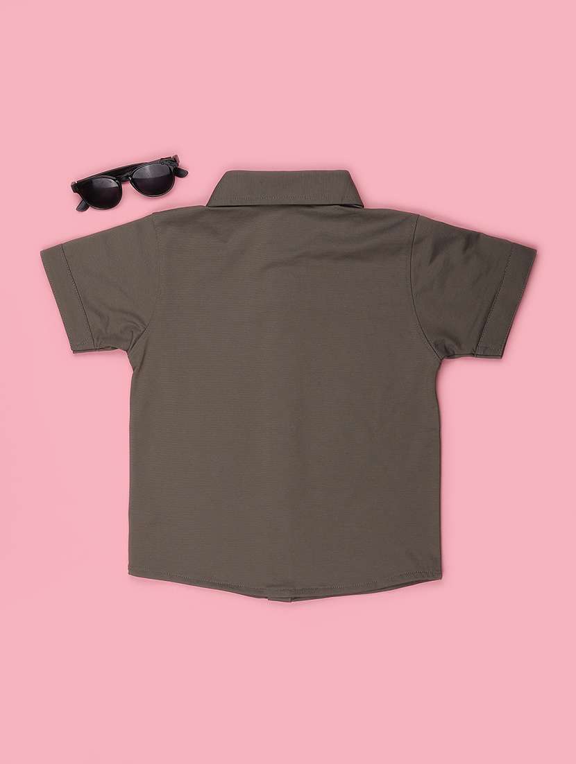 boys printed short sleeves regular fit shirt - 22507924 -  Standard Image - 2