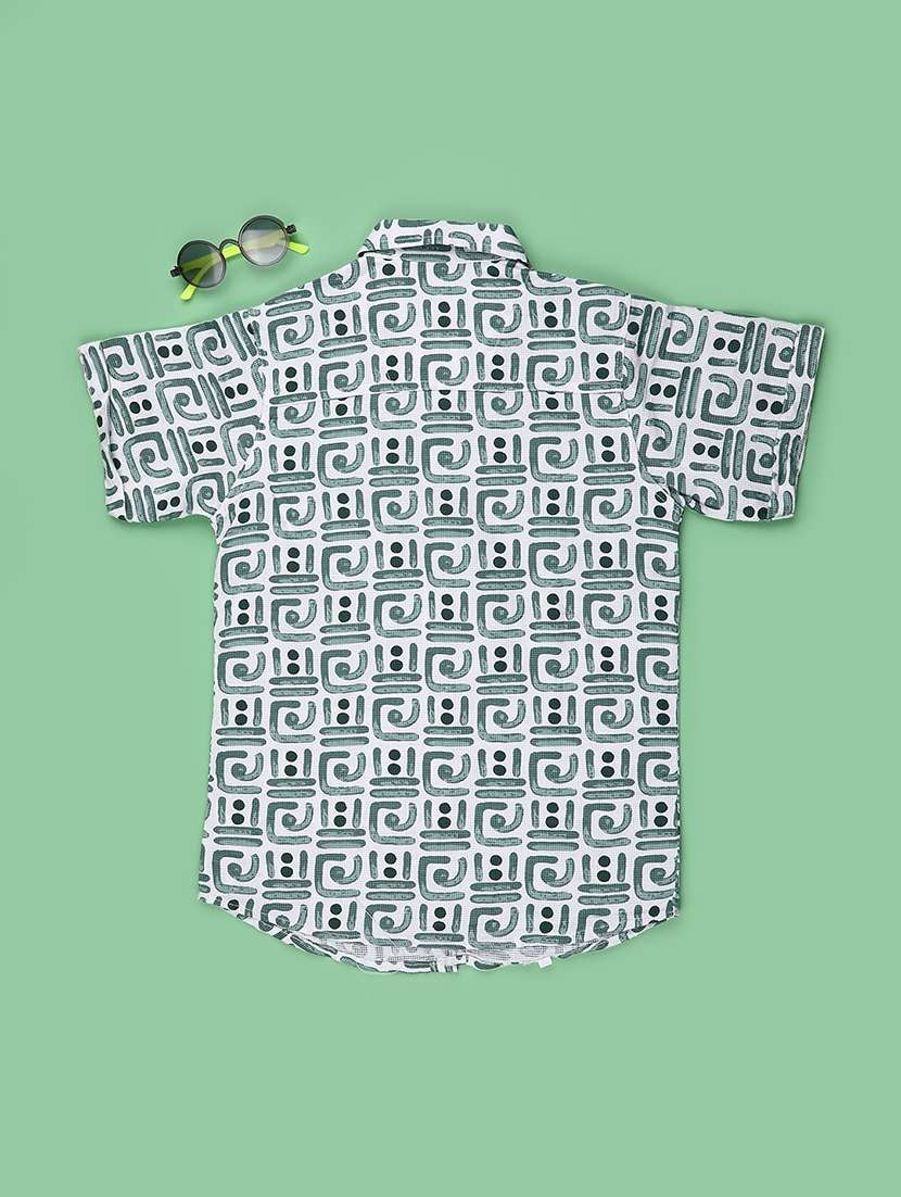 boys printed short sleeves regular fit shirt - 22507942 -  Standard Image - 2