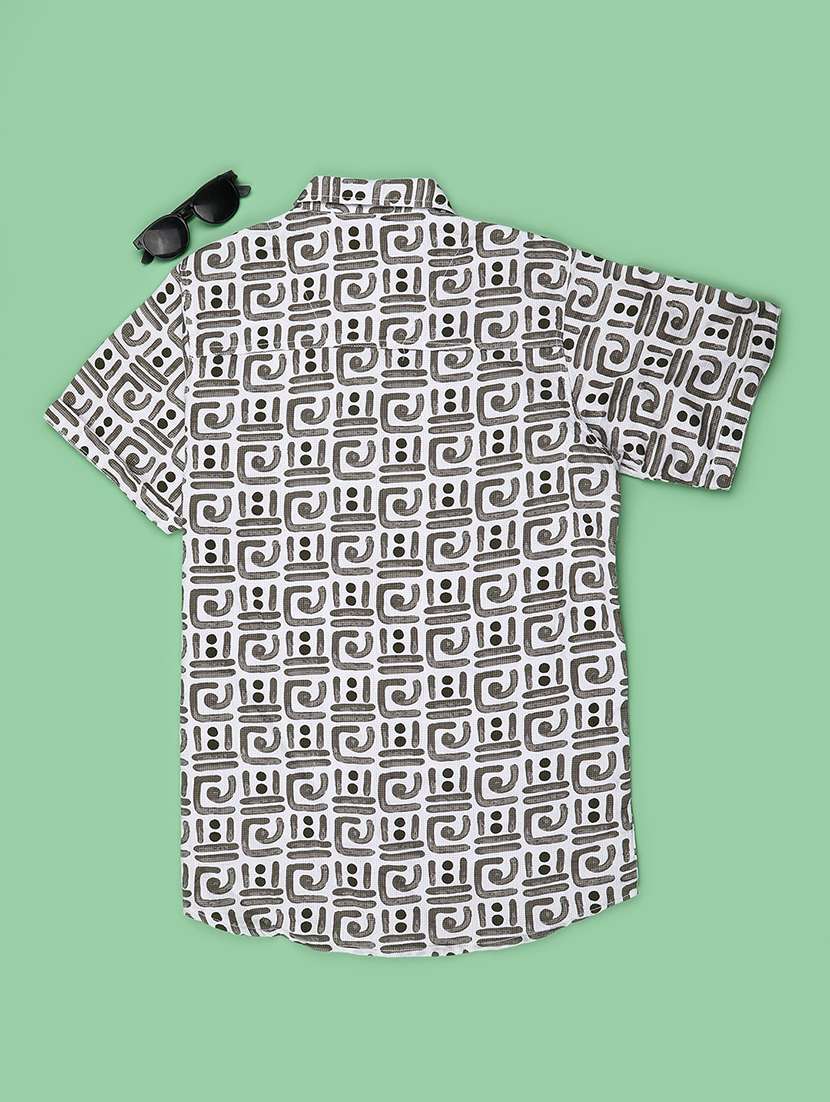 boys printed short sleeves regular fit shirt - 22507943 -  Standard Image - 2