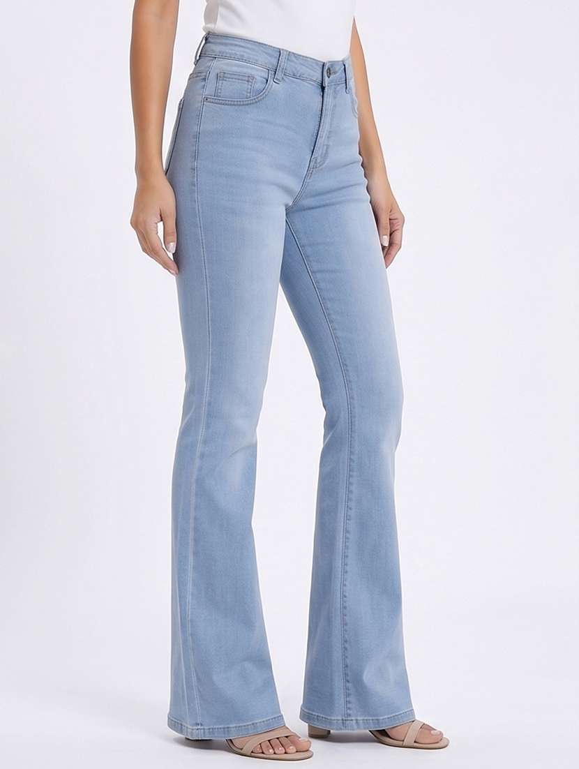 women washed high rise bootcut jeans - 22508151 -  Standard Image - 2