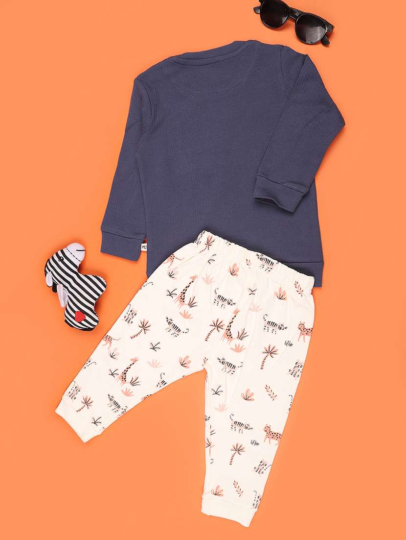 kids printed round neck full length set - 22508688 -  Standard Image - 2