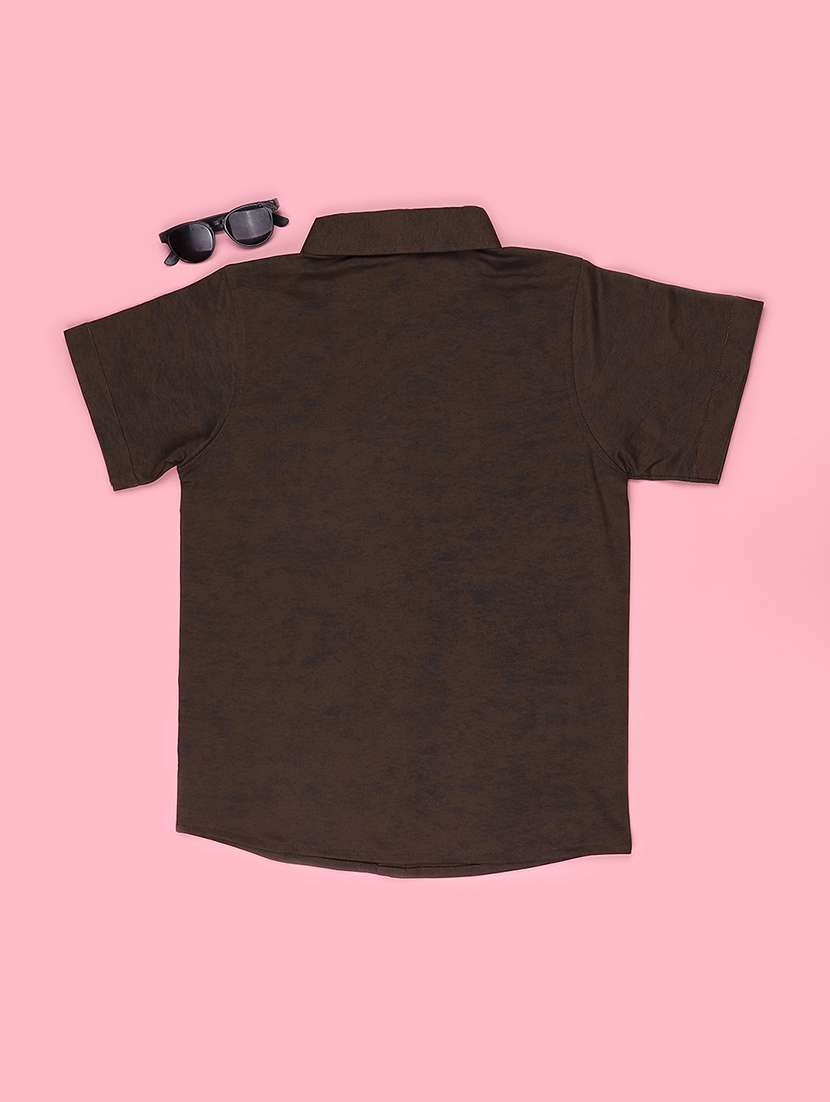 Boys Printed Short Sleeves Egular Fit Shirt - 22509162 -  Standard Image - 2