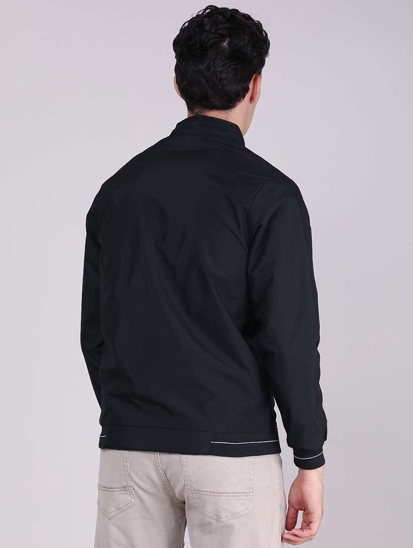 Men Solid Long Sleeve Lightweight Bomber Jacket - 22509467 -  Standard Image - 2
