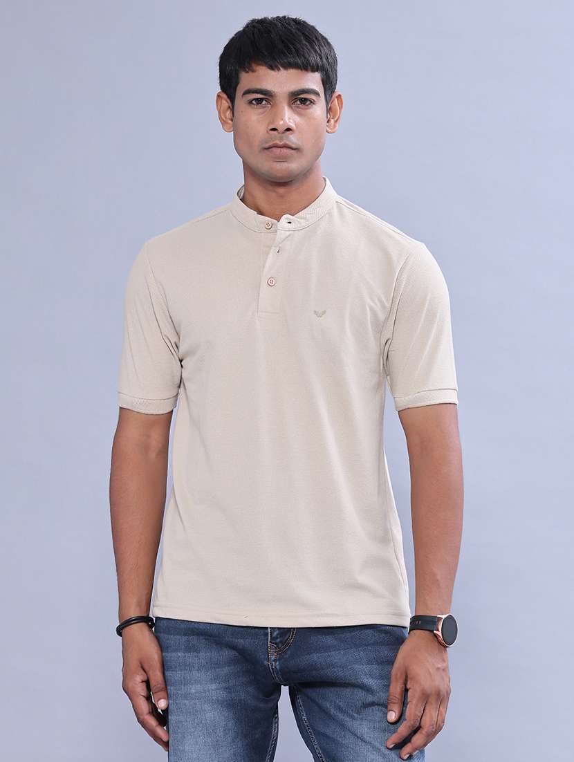 men solid short sleeve regular fit t-shirt - 22509570 -  Standard Image - 2