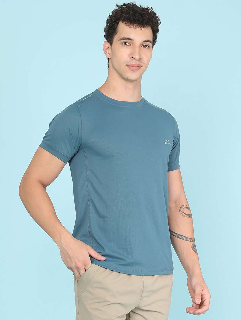 men solid short sleeve slim fit t-shirt - 22509613 -  Standard Image - 2
